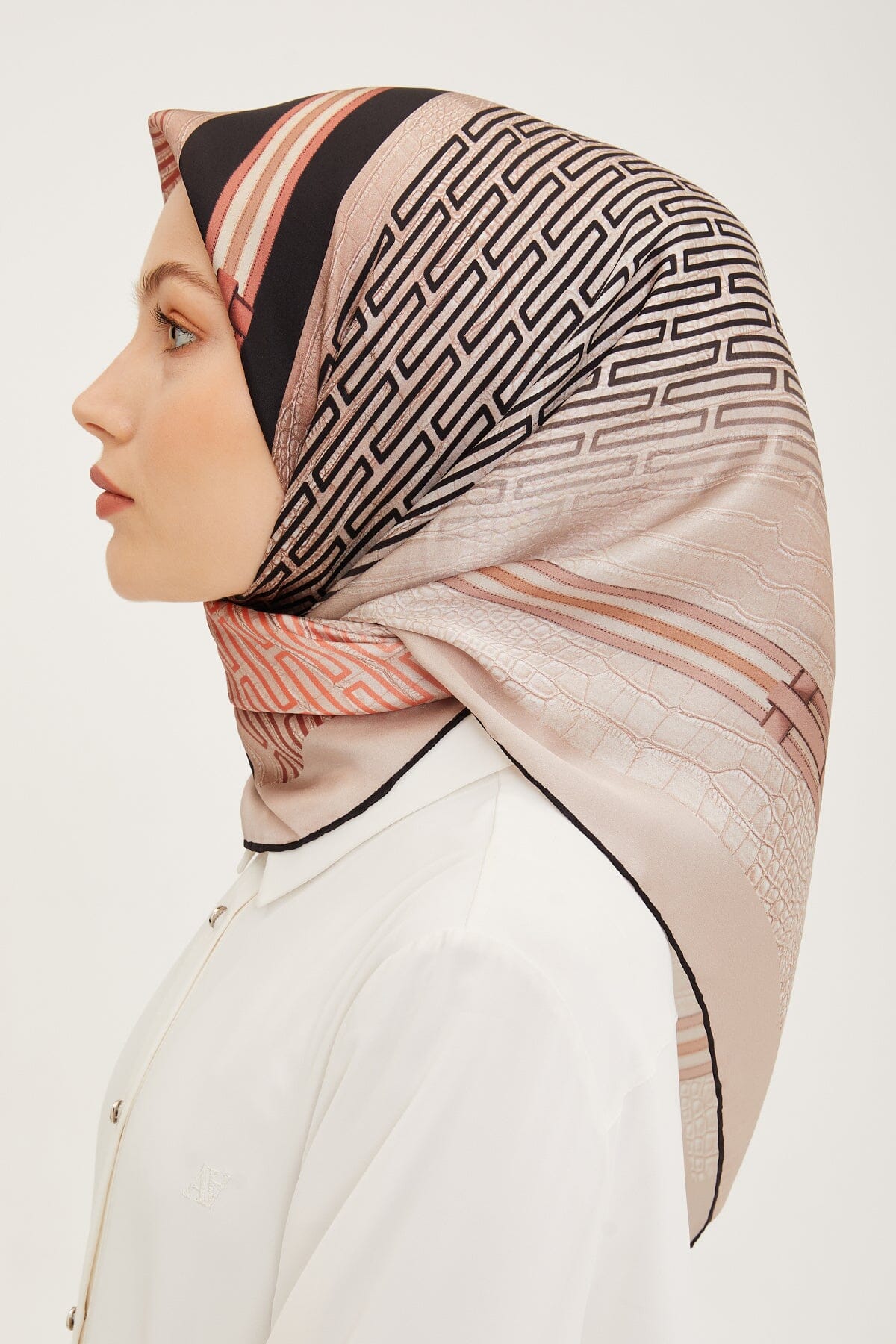 Armine Subway Square Silk Scarf #6 Silk Hijabs,Armine Armine 
