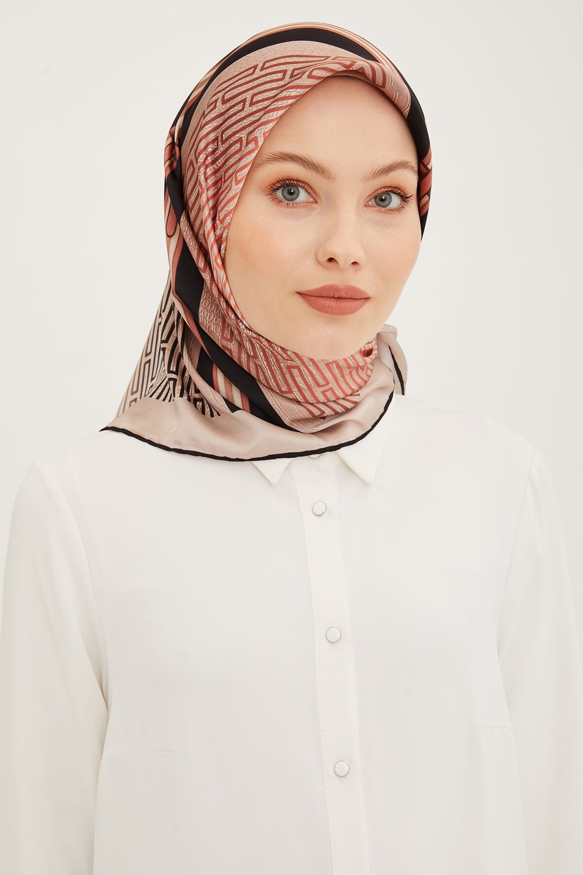 Armine Subway Square Silk Scarf #6 Silk Hijabs,Armine Armine 