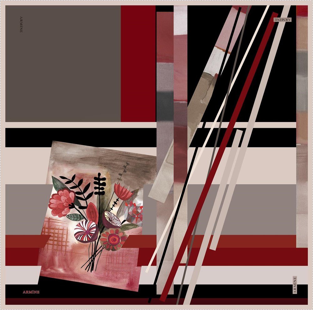 Armine Summer Turkish Silk Scarf No. 87 Silk Hijabs,Armine Armine 