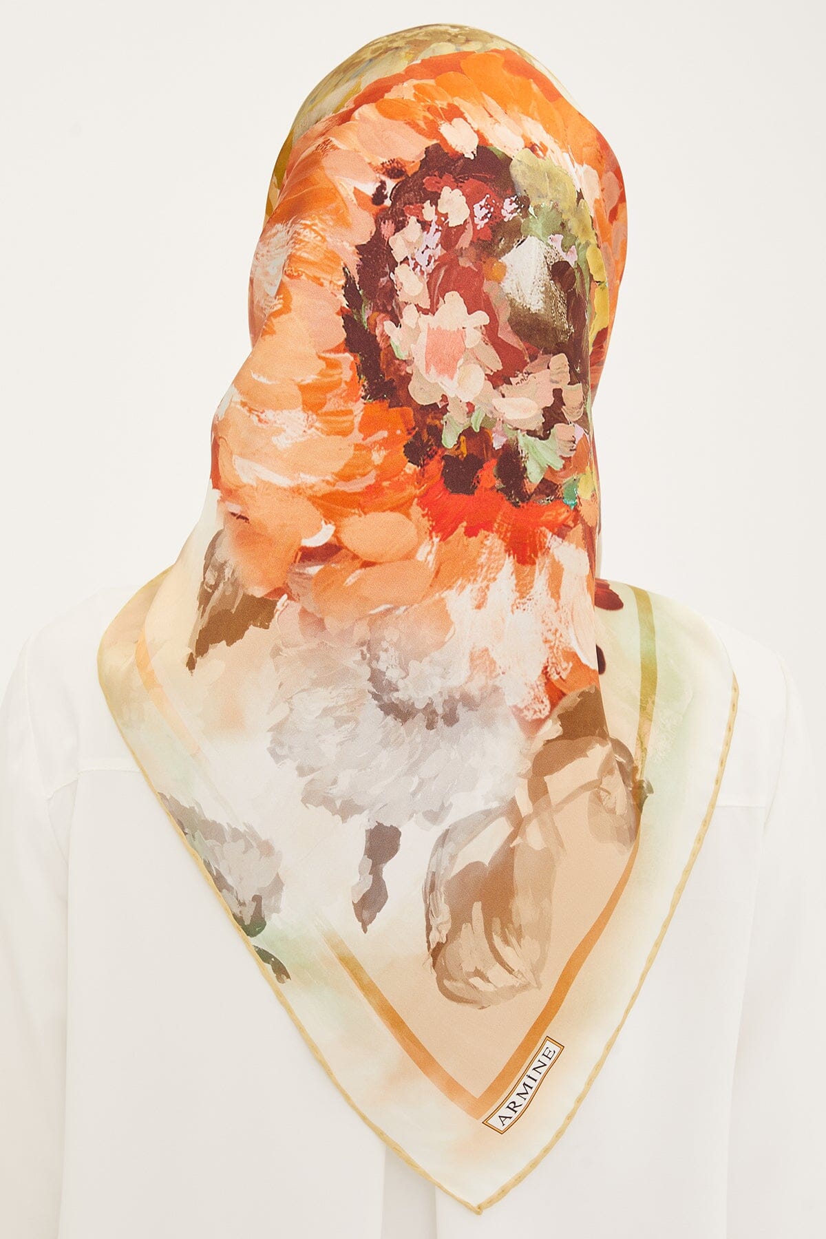 Armine Sunflower Silk Scarf #32 Silk Hijabs,Armine Armine 