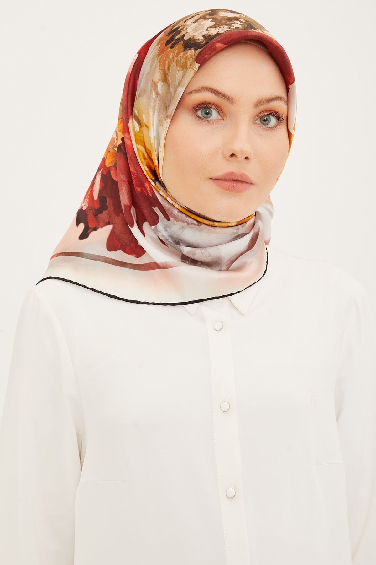 Armine Sunflower Silk Scarf #35 Silk Hijabs,Armine Armine 