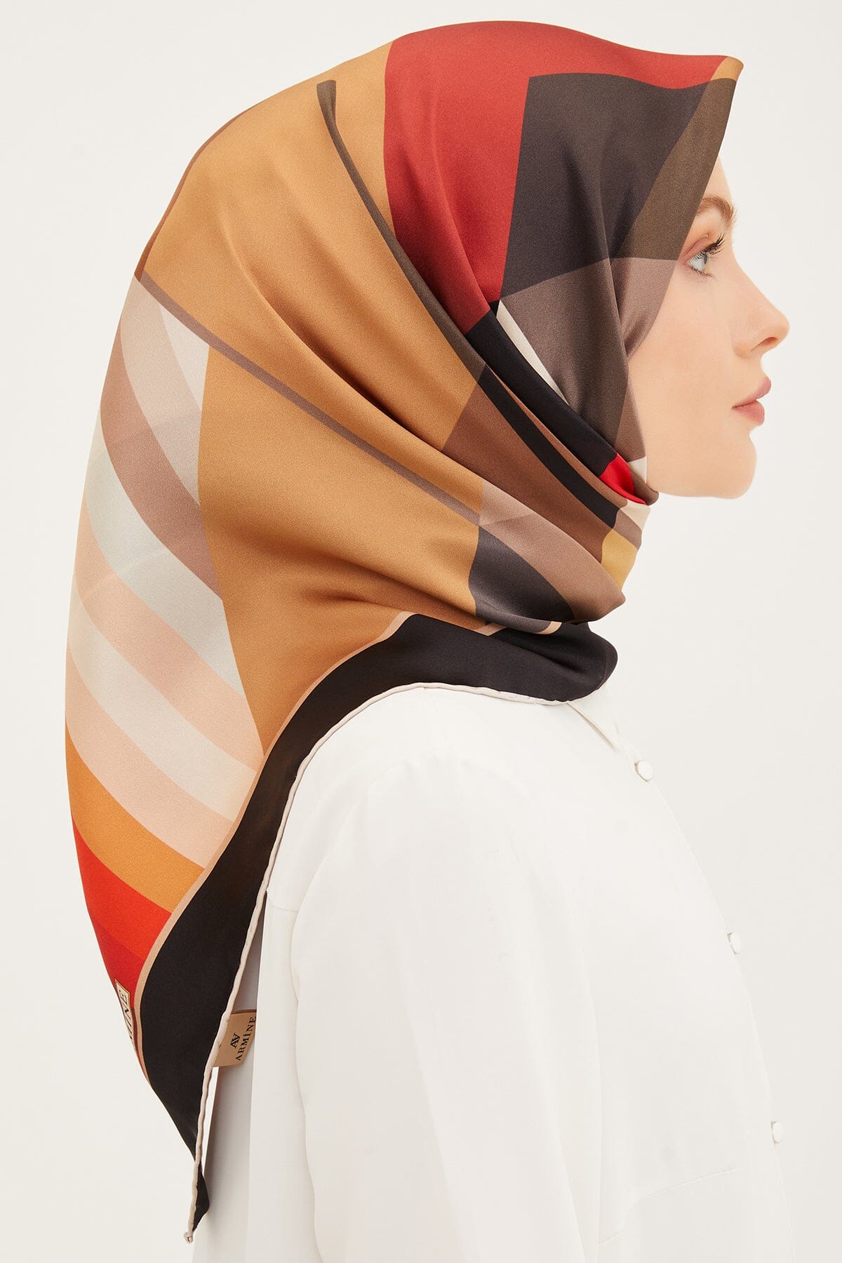 Armine Waze Turkish Silk Scarf #7 Silk Hijabs,Armine Armine 