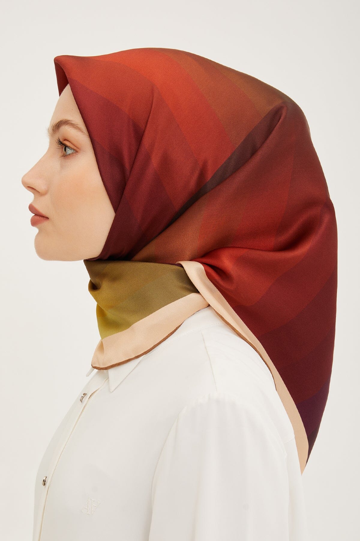 Armine Zahra Square Silk Scarf #12 Silk Hijabs,Armine Armine 