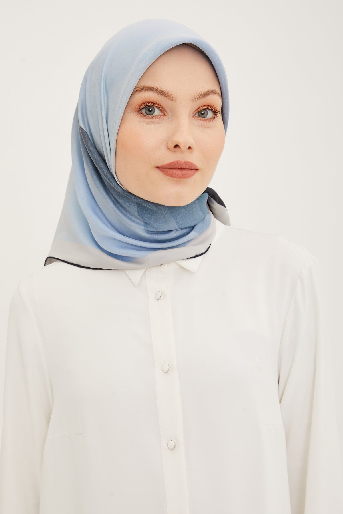 Armine Zahra Square Silk Scarf #13 Silk Hijabs,Armine Armine 