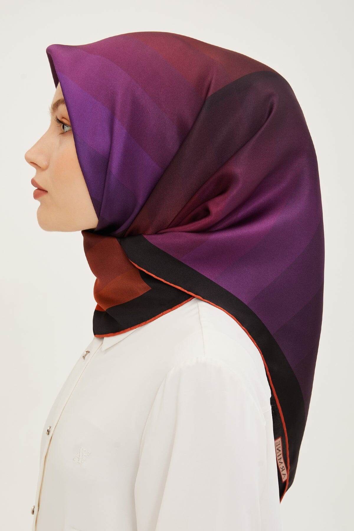 Armine Zahra Square Silk Scarf #5 Silk Hijabs,Armine Armine 