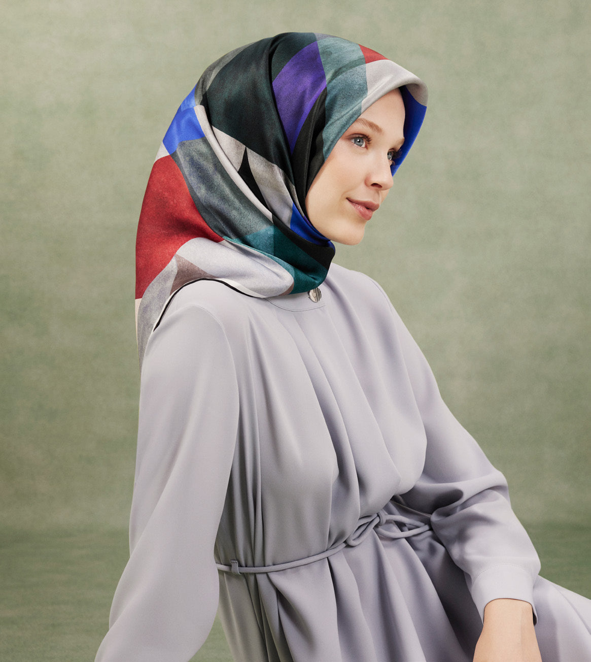 Armine Zephyr Silk Twill Scarf No. 52 Silk Hijabs,Armine Armine 