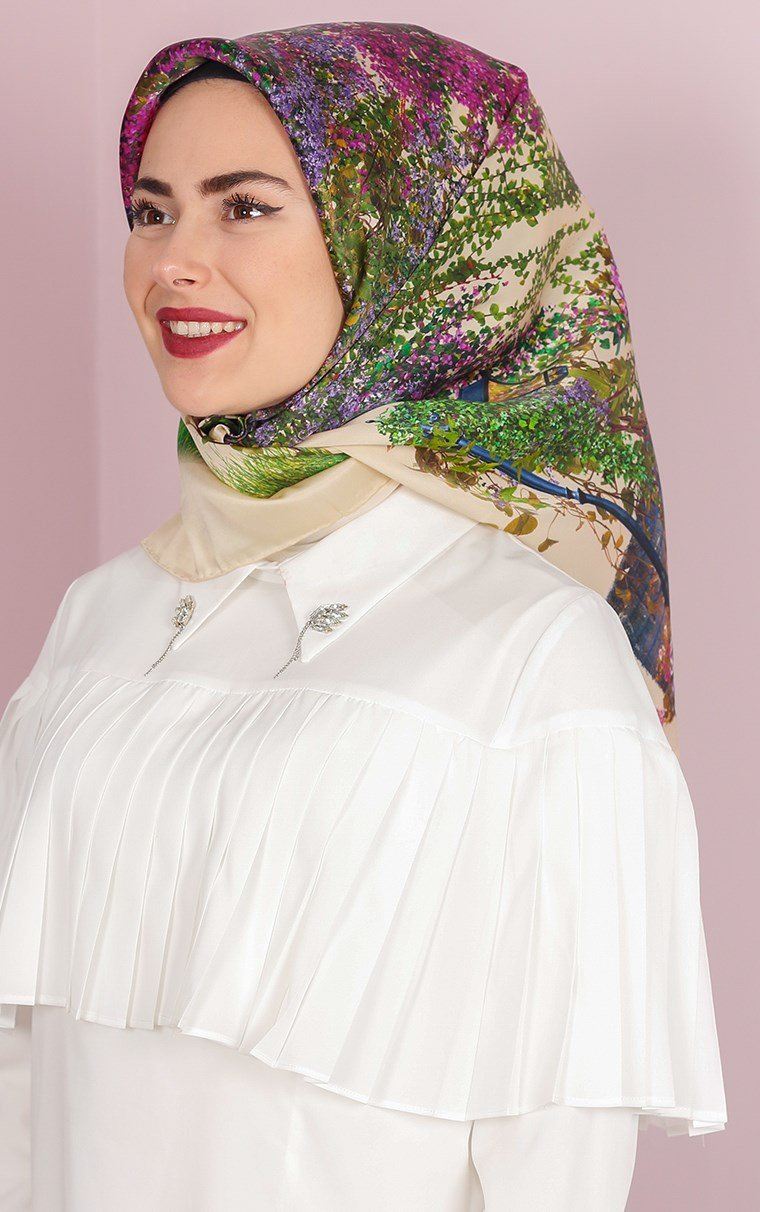 Armine Istanbul Fashion Silk Scarf No. 32 - Beautiful Hijab Styles