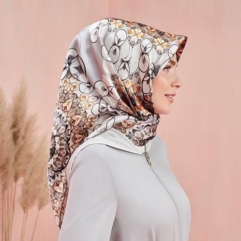 Armine Luxury Silk Square Scarf Nura - Beautiful Hijab Styles
