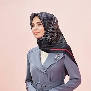 Armine Regency Stripes Silk Scarf No. 9 - Beautiful Hijab Styles