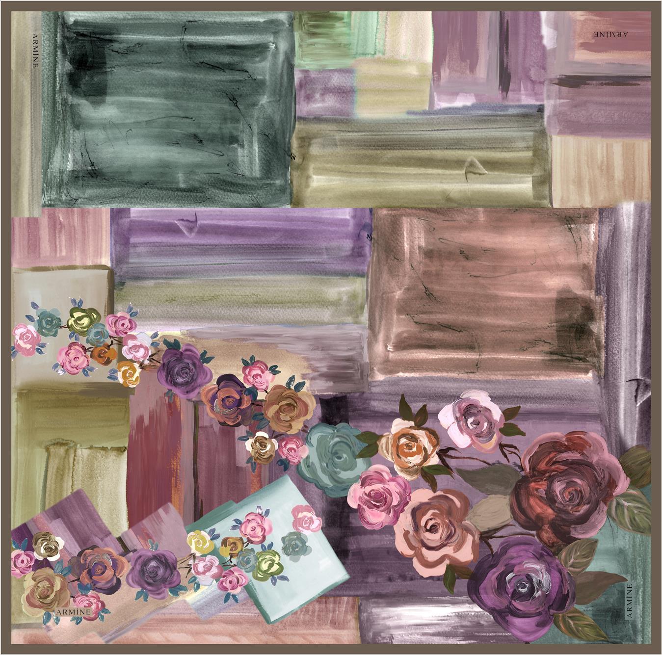 Armine Stella Floral Silk Scarf No. 2 - Beautiful Hijab Styles