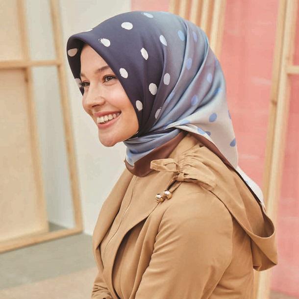 Armine Bubbles Vintage Silk Scarf No 3 - Beautiful Hijab Styles
