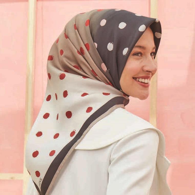 Armine Bubbles Vintage Silk Scarf No 1 - Beautiful Hijab Styles