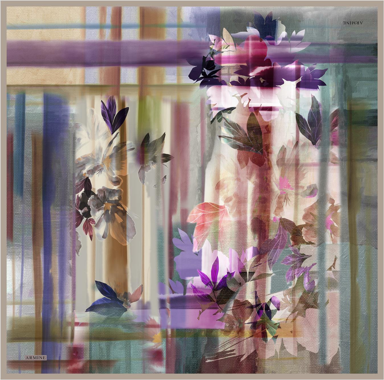 Armine Etsy Floral Silk Scarf No. 40 - Beautiful Hijab Styles