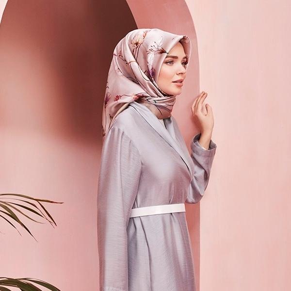 Armine Floral Silk Hijab Julia - Beautiful Hijab Styles