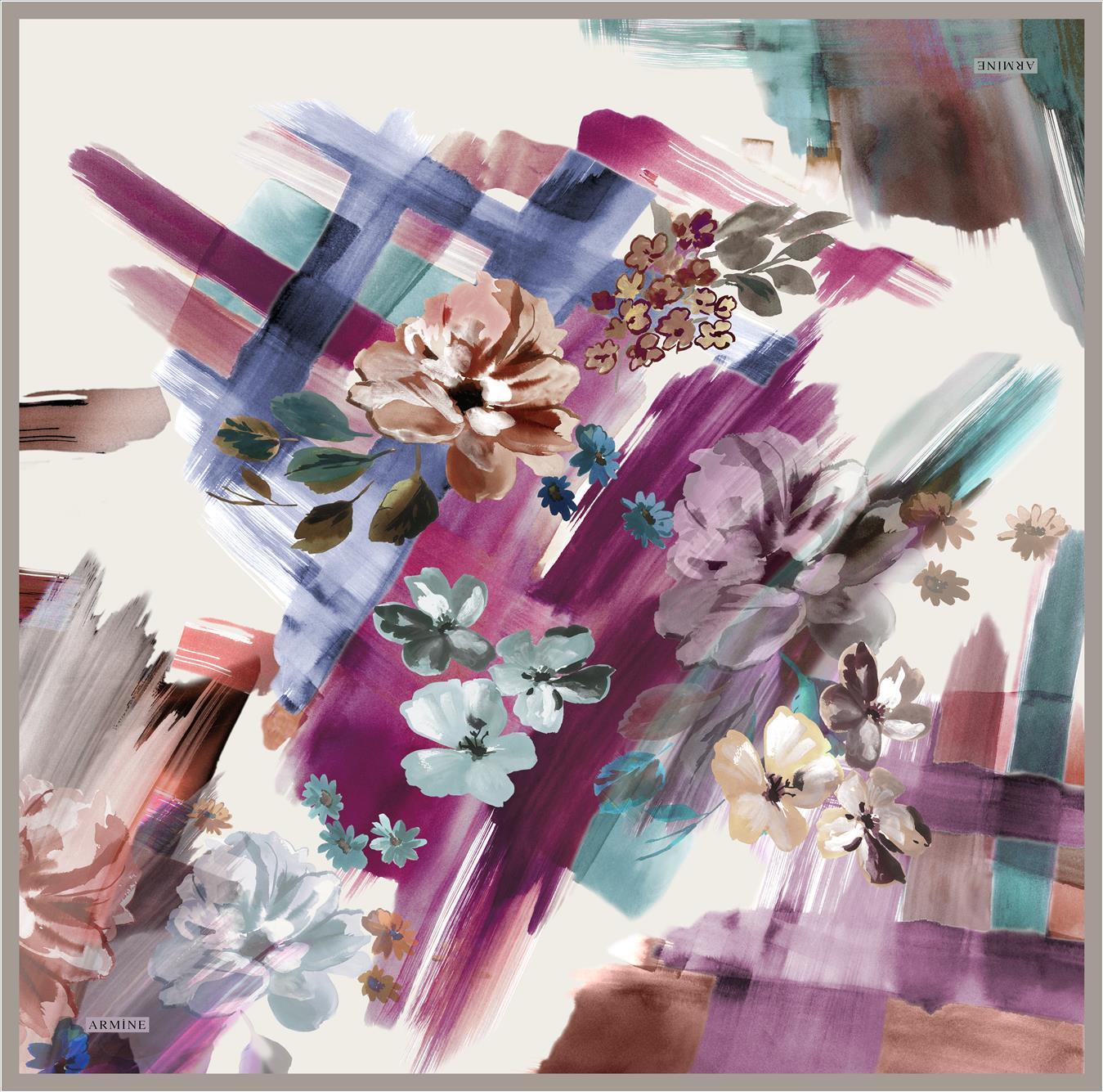 Armine Yani Floral Silk Scarf No. 8 - Beautiful Hijab Styles