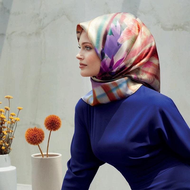 Armine Etsy Floral Silk Scarf No. 40 - Beautiful Hijab Styles