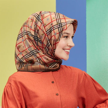 Armine Carly Floral Silk Scarf No. 1 - Beautiful Hijab Styles