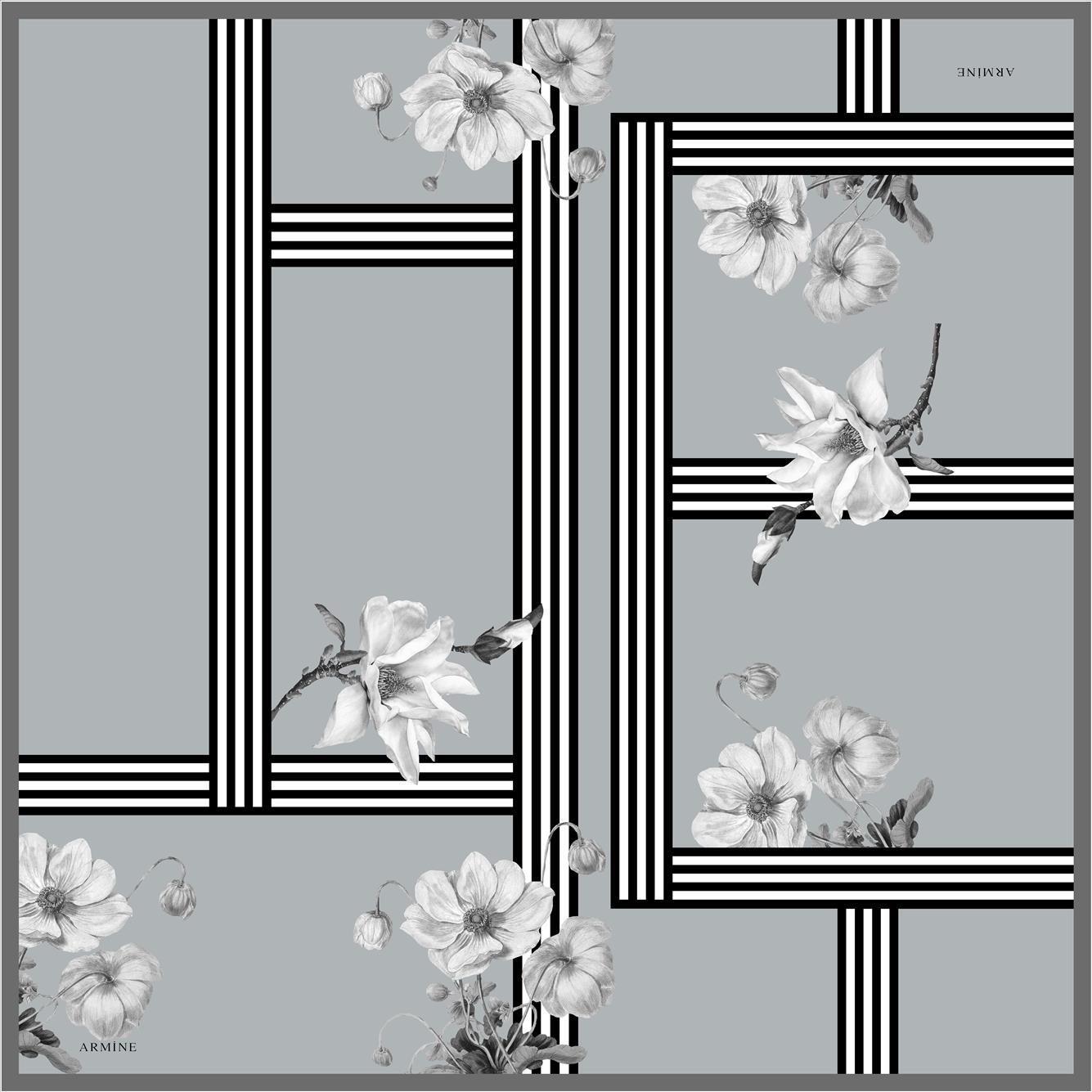 Armine Emma Elegant Silk Scarf No. 9 - Beautiful Hijab Styles