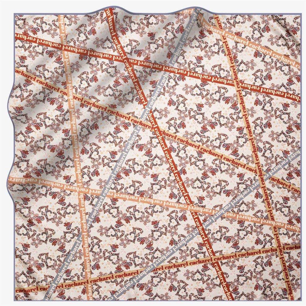 Cacharel Gladies Silk Twill Scarf No. 31 Silk Scarves Cacharel 