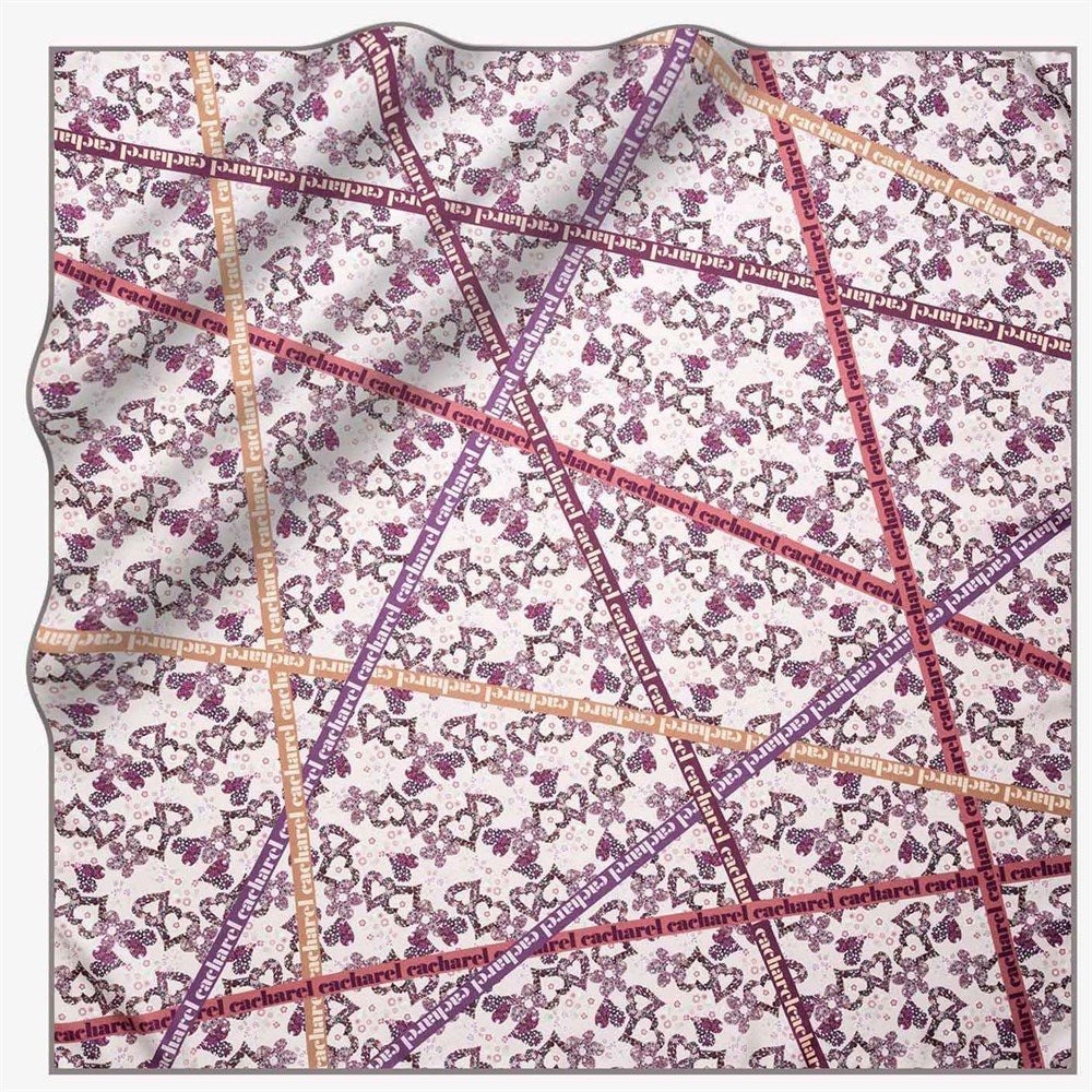 Cacharel Gladies Silk Twill Scarf No. 91 Silk Scarves Cacharel 