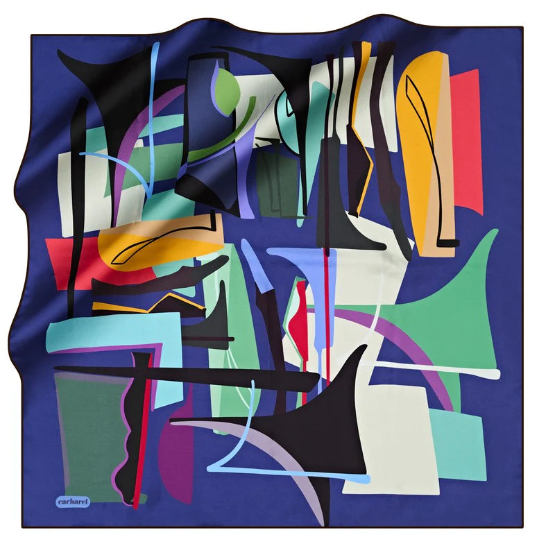 Cacharel Graffiti Silk Twill Scarf No 21 Silk Scarves Cacharel 