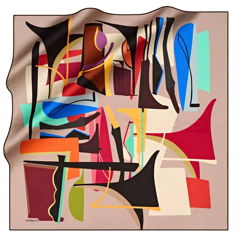 Cacharel Graffiti Silk Twill Scarf No 31 Silk Scarves Cacharel 