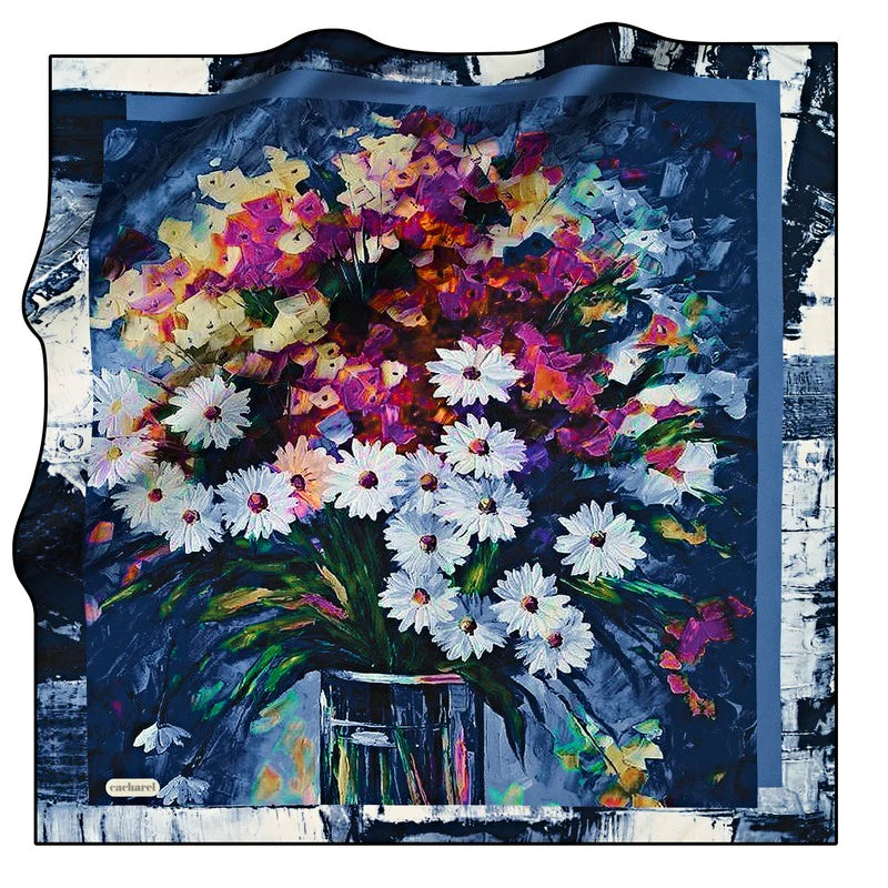 Cacharel Le Fleur Silk Twill Scarf No 21 Silk Scarves Cacharel 