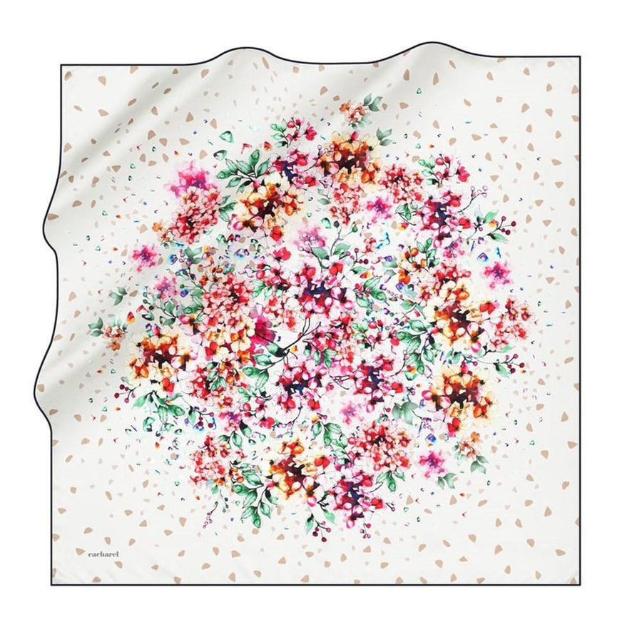 Cacharel Confetti Floral Silk Scarf No.22 - Beautiful Hijab Styles
