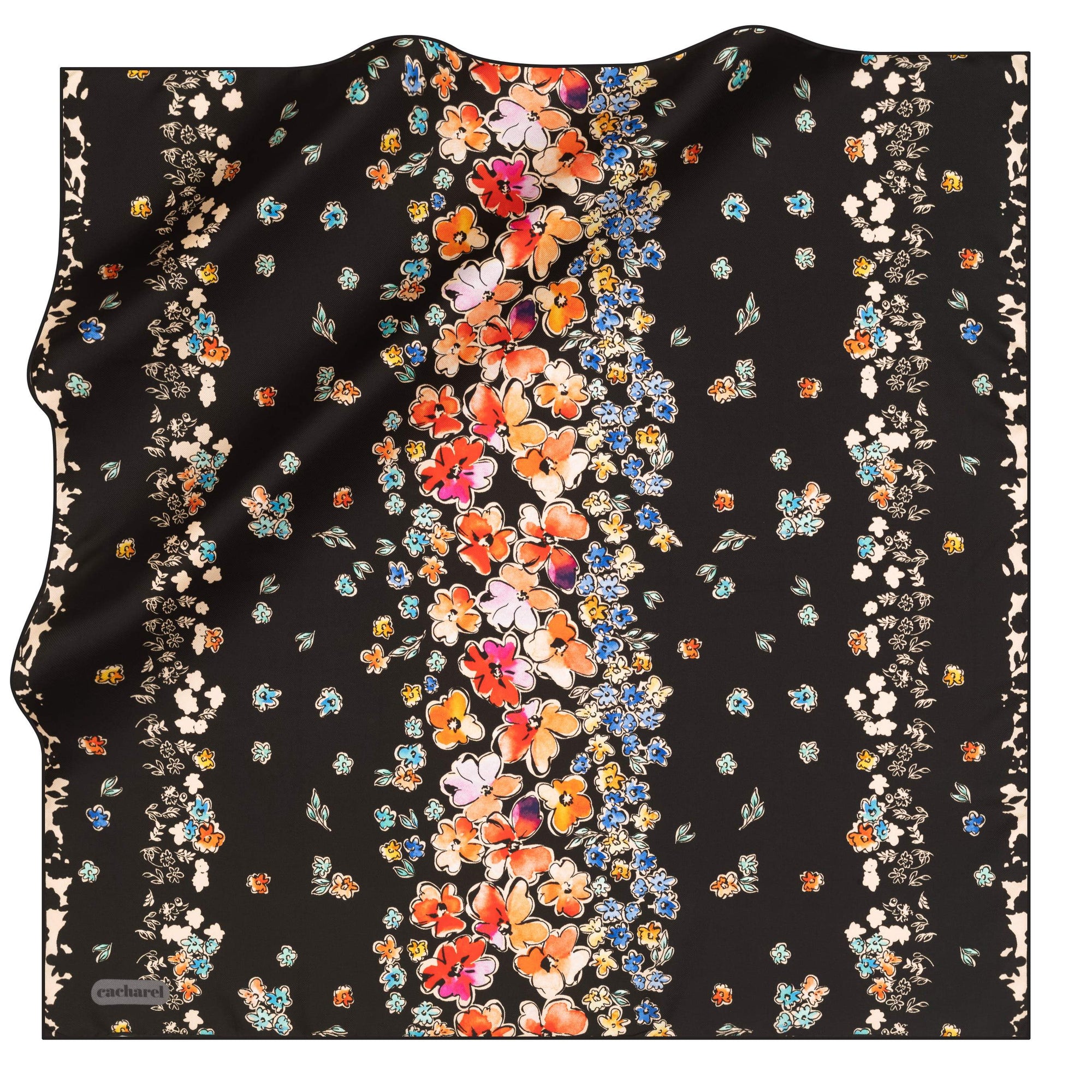 Cacharel Marolsha Floral Silk Scarf No. 12 - Beautiful Hijab Styles