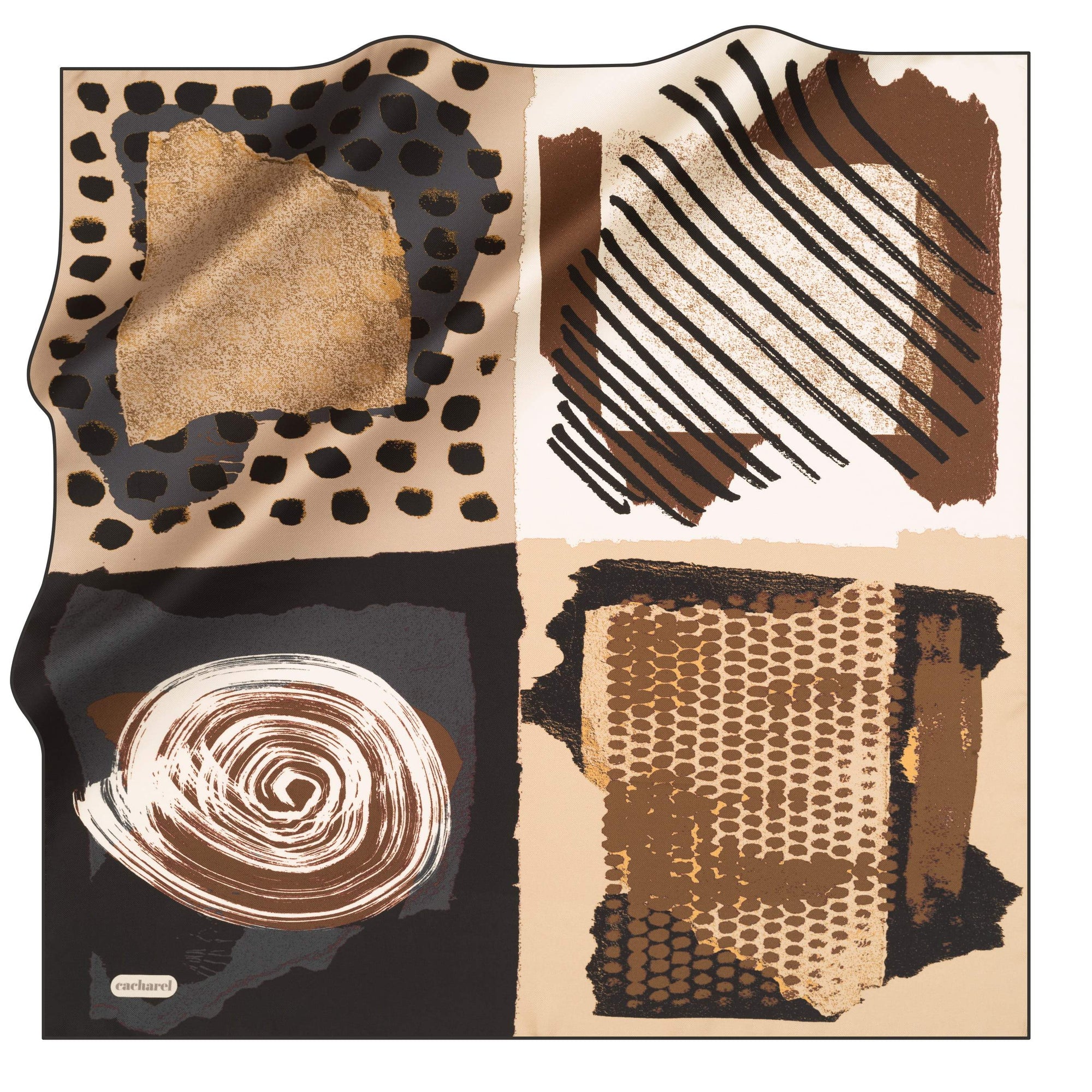 Cacharel Arty Abstract Silk Scarf No. 12 - Beautiful Hijab Styles