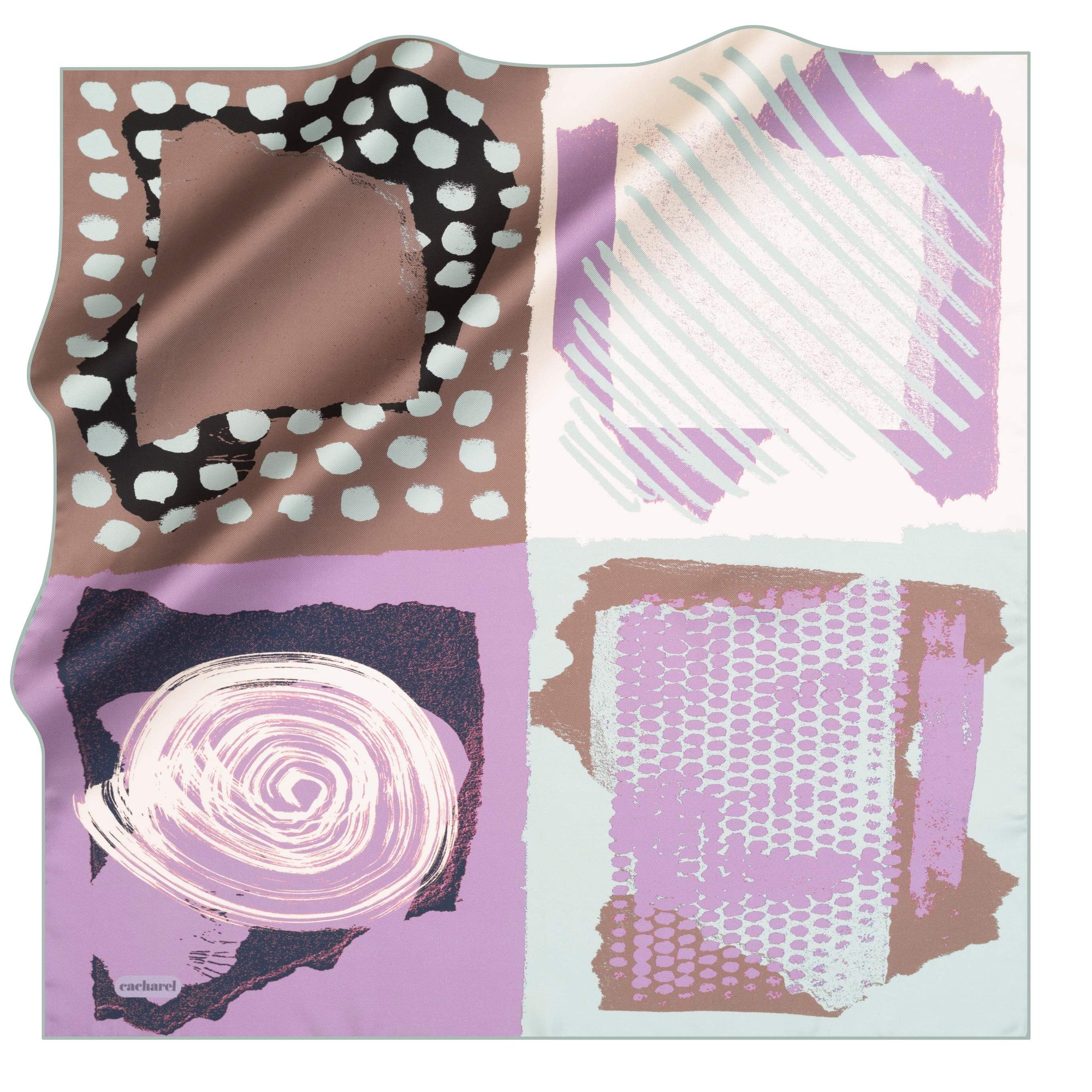 Cacharel Arty Abstract Silk Scarf No. 52 - Beautiful Hijab Styles