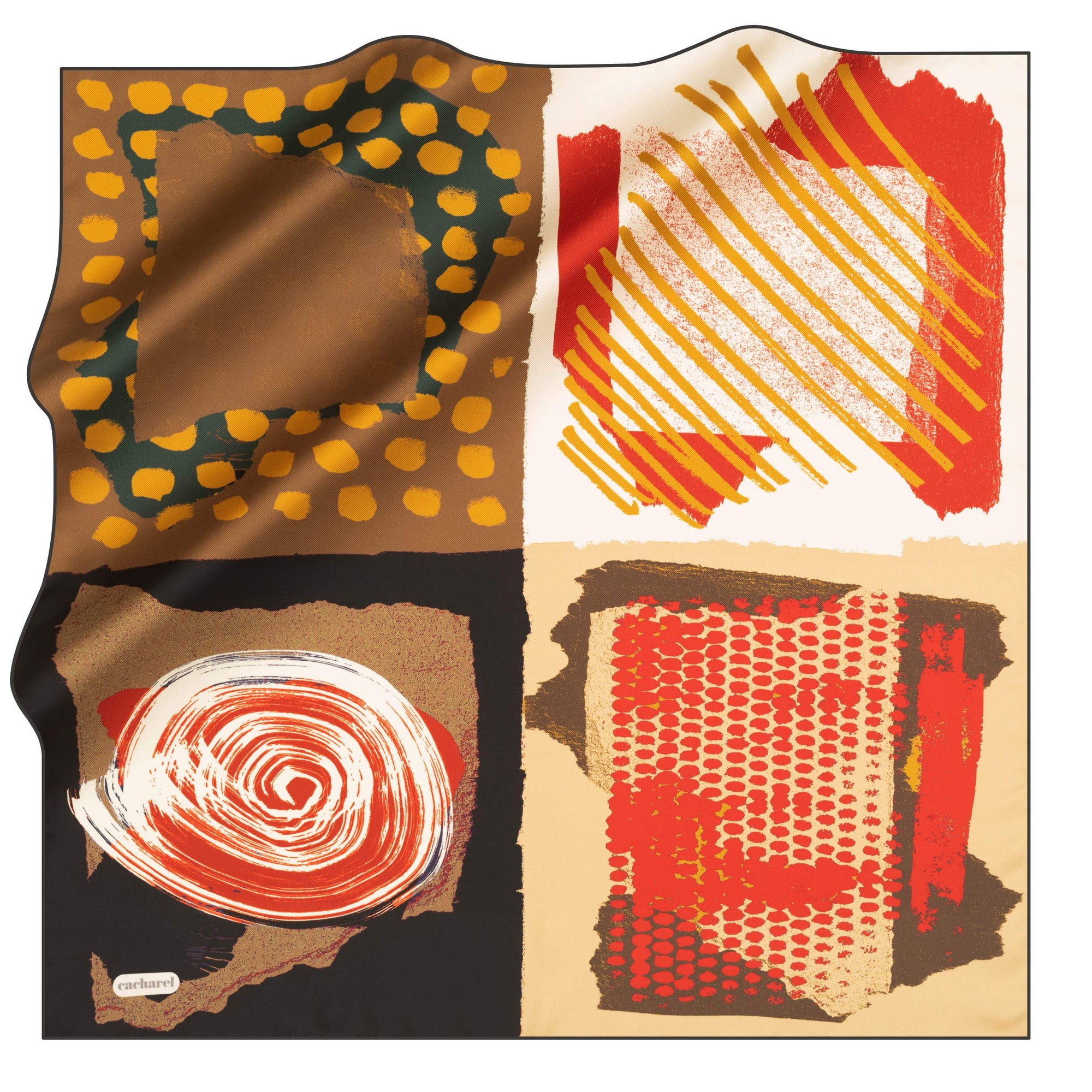 Cacharel Arty Abstract Silk Scarf No. 11 - Beautiful Hijab Styles