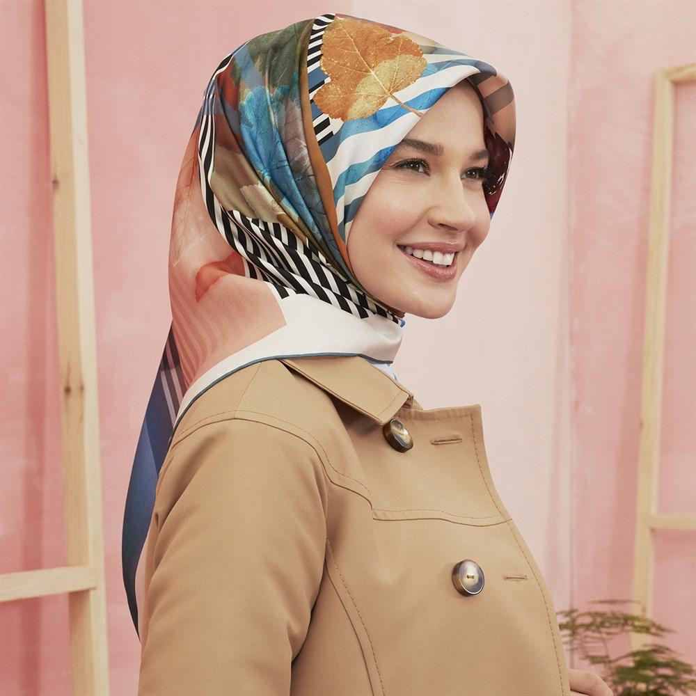 Armine Florida Floral Silk Wrap No. 02 - Beautiful Hijab Styles