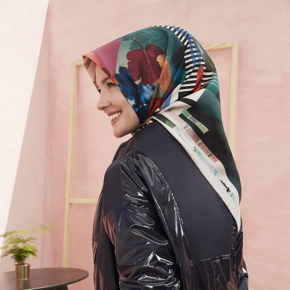 Armine Florida Floral Silk Wrap No. 10 - Beautiful Hijab Styles