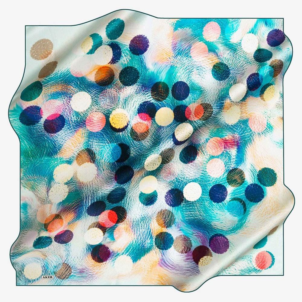 Aker Bubble Pop Women Silk Scarf No. 51 - Beautiful Hijab Styles