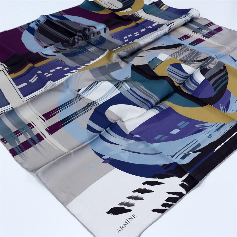 Armine Grafitti Stylish Silk Scarf No.83 - Beautiful Hijab Styles