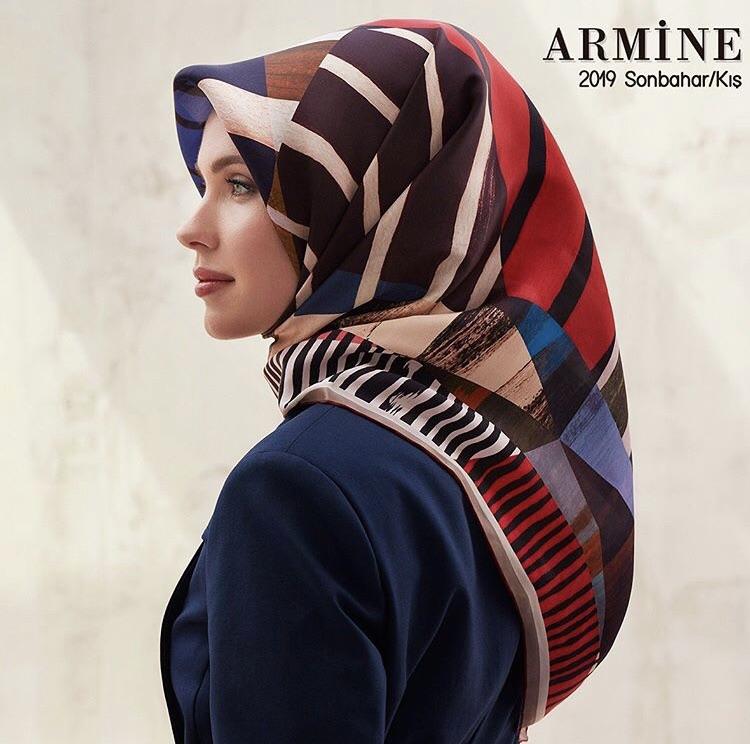 Armine Riva Turkish Silk Scarf No. 34 - Beautiful Hijab Styles