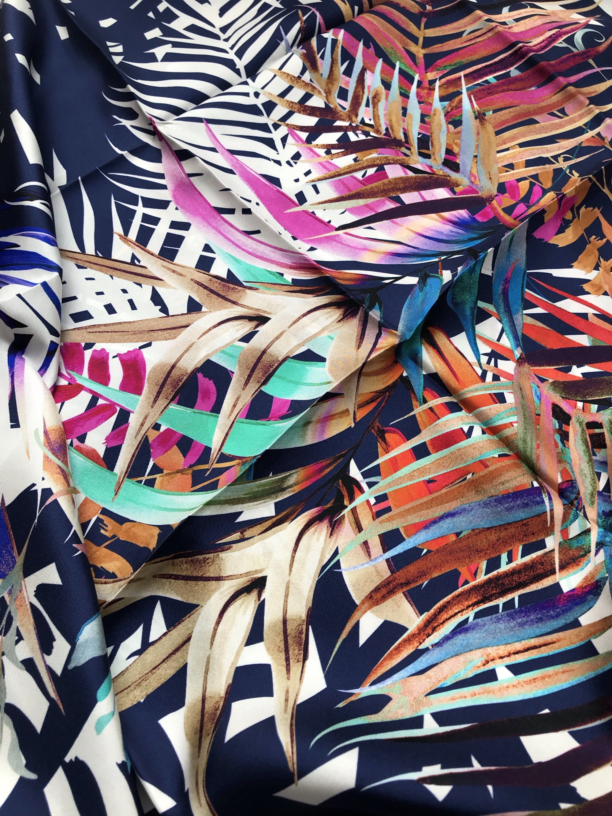 Aker Nature Blue Silk Scarf Neta - Beautiful Hijab Styles