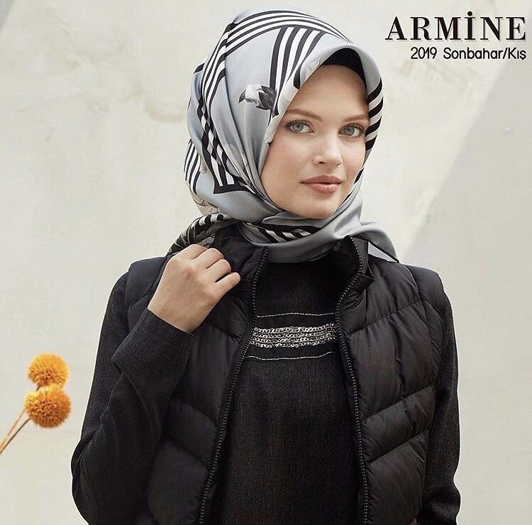 Armine Emma Elegant Silk Scarf No. 9 - Beautiful Hijab Styles