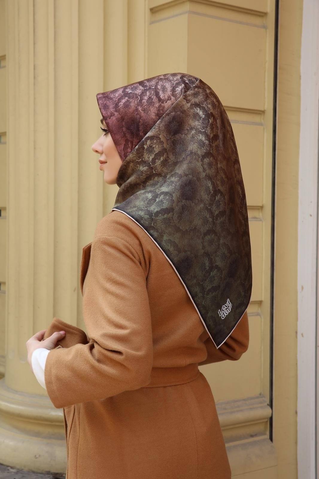 Levidor Leah Floral Silk Scarf - Beautiful Hijab Styles
