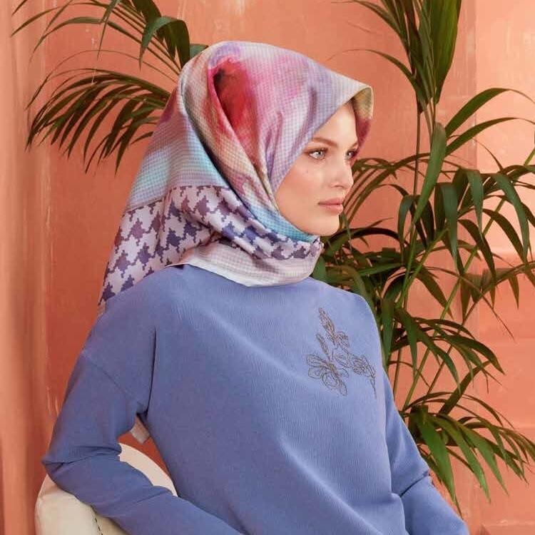 Armine Fine Turkish Silk Scarf Linden - Beautiful Hijab Styles