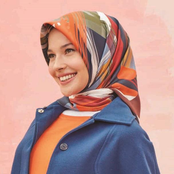 Armine Grafitti Stylish Silk Scarf No.80 - Beautiful Hijab Styles