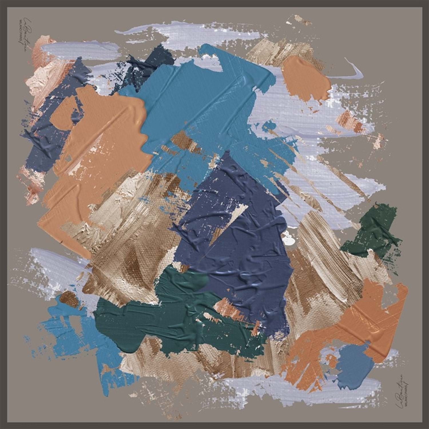 La Boutique Painter Women Hair Wrap Silk Scarves, Silk Hijab La Boutique 