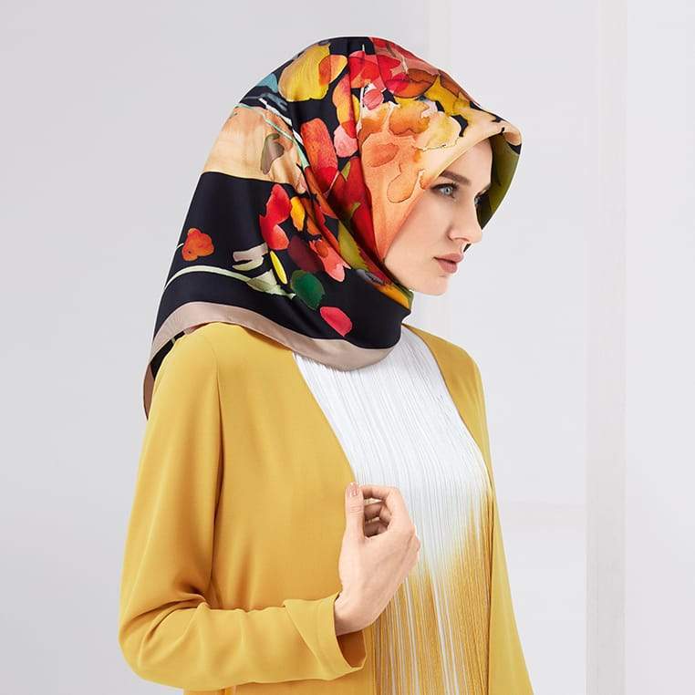 Armine : Rie Designer Silk Scarf - Beautiful Hijab Styles