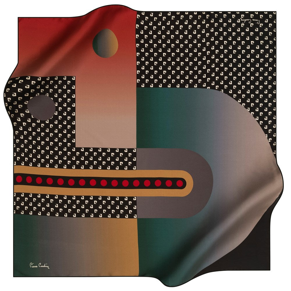 Pierre Cardin Robo Silk Scarf No. 12 Pierre Cardin,Silk Scarves Pierre Cardin 