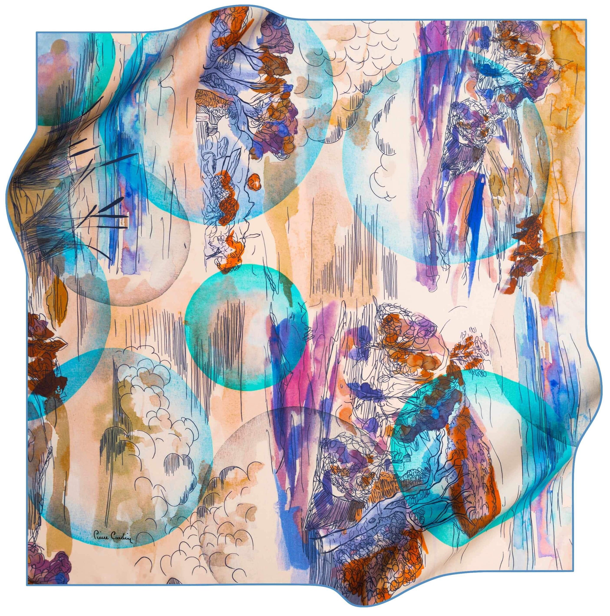 Pierre Cardin Limited Edition Scarf Dreamscape No. 22 - Beautiful Hijab Styles