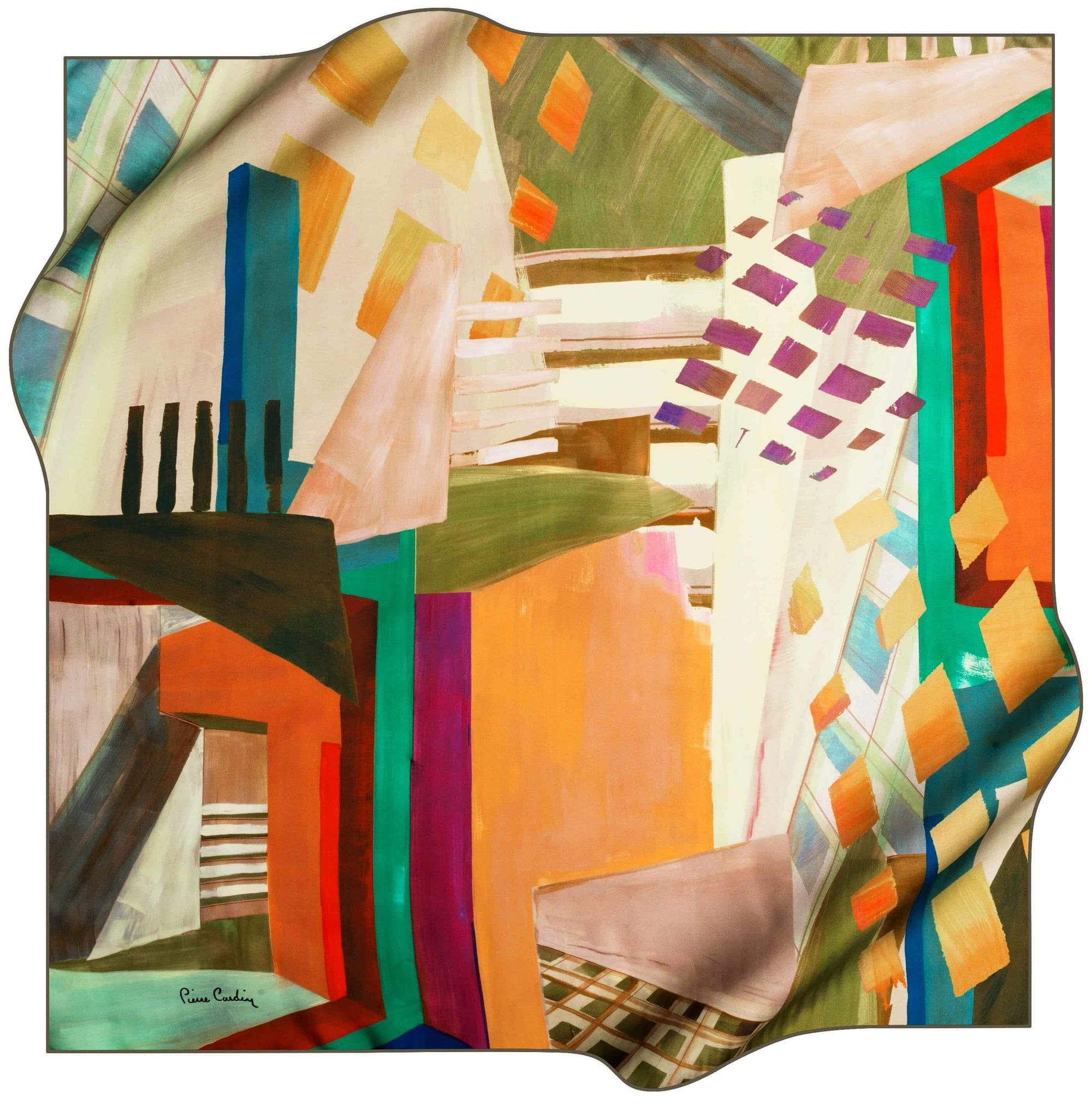 Pierre Cardin Stylish Foulard Abstracta No. 51 - Beautiful Hijab Styles