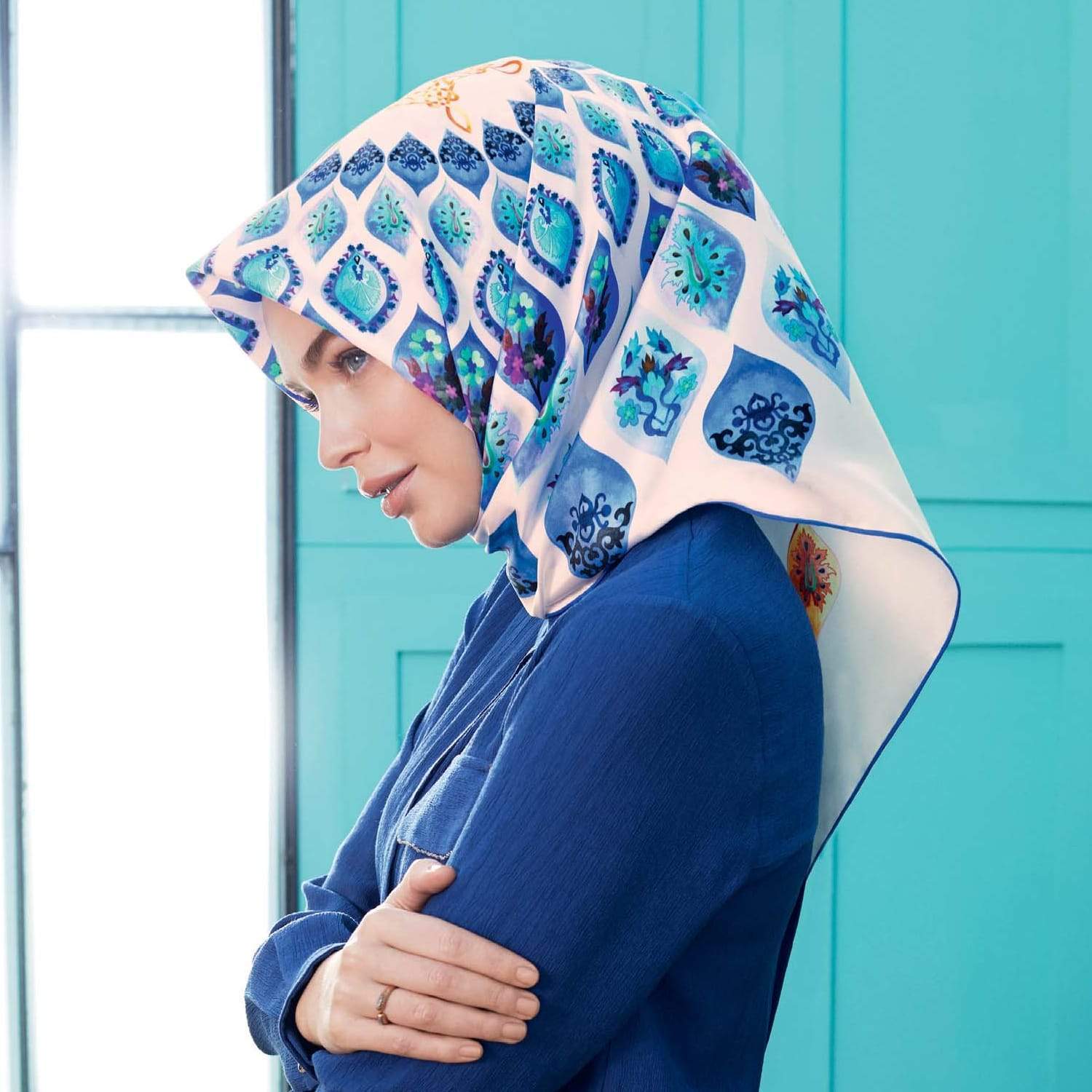 Armine : Andes Islamic Silk Hijab - Beautiful Hijab Styles
