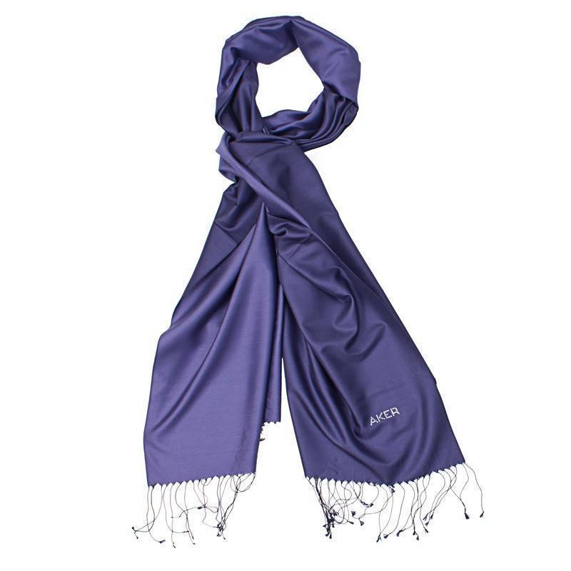 Aker Bi-Color Ladies Silk Shawl Wrap - Governor Bay - Beautiful Hijab Styles