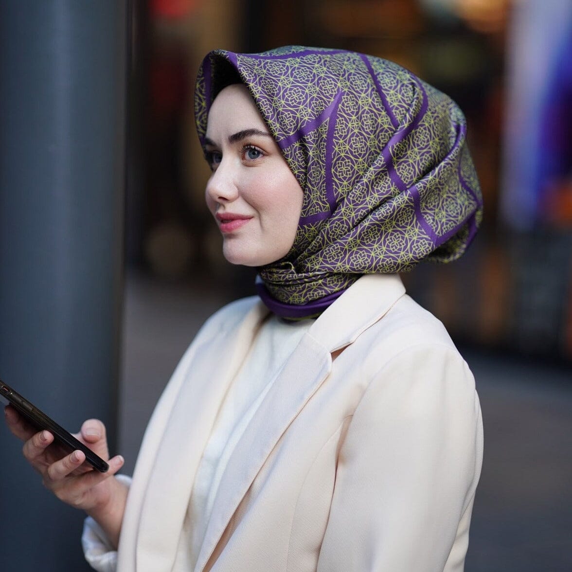 SilkHome Fatima Women Silk Scarf #18 Silk Hijabs Silk Home 